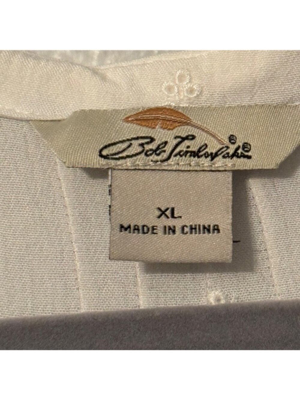Bob Timberlake Womens White Embroidered Tie-Front Blouse Size Xl women blouse - Picture 3 of 11